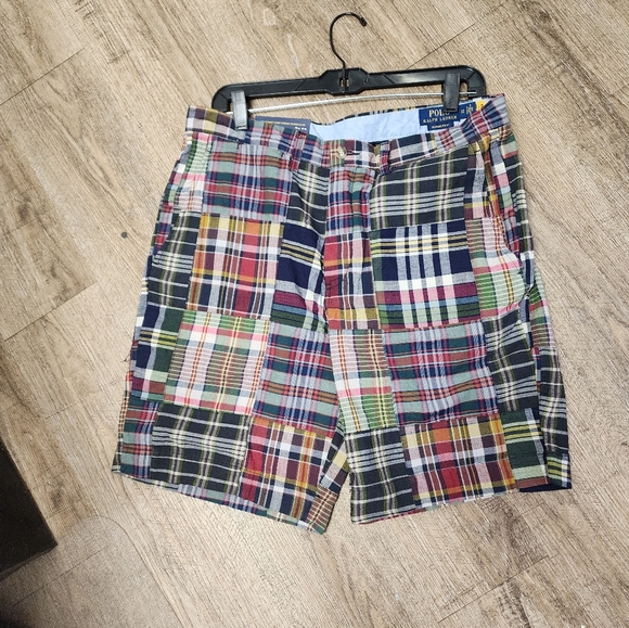 POLO Ralph Lauren Classic Fit 9" Shorts Men's Size 32W Checkered Plaid NWT - Picture 4 of 10